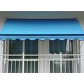 Angerer Klemmmarkise - Markise für Sonnenschutz - Montage ohne Bohren und Dübeln - ideale Balkonmarkise für Mietwohnungen (300 cm, Blau)