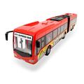 DICKIE 20 374 8001 AMU Toys City Express Bus, Gelenkbus, Spielzeugbus, Spielzeugauto, Türen zum Öffnen, 2 verschiedene Ausführungen, rot oder weiß, 46 cm (Sortiert)
