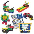 Clics Konstruktionsspielzeug für Kinder ab 3 Jahre, kreatives Lernspielzeug im 560 Teile Set, Bausteine für Mädchen und Jungen, Montessori STEM-Spielzeug, Langlebige Spielzeug aus recyceltem Material