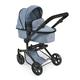 Bayer Chic 2000 - Puppenwagen Mika, 2in1 Kombipuppenwagen für Kinder von 4 bis 8 Jahren, Jeans blau, 73 x 41 x 82 cm