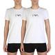 Emporio Armani Herren 2-pack T-shirt Essential Monogram Schlafanzugoberteil, Weiß (White/White), L EU