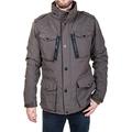 Schott NYC Herren Field Jacke, Grün (Khaki), 44/46 (S)