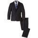 G.O.L. Jungen Bekleidungsset 4-tlg. Anzug, bestehend aus Sakko, Hose, Hemd, Krawatte, Gr. 134, Blau (navy 1)