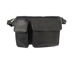 Piel Phone Pocket Waist Pack - Black