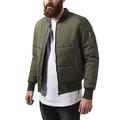 Urban Classics Herren Basic Quilt Bomber Jacket Jacke, Grün (Olive 176), M EU