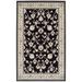 Black 96 x 0.31 in Area Rug - Charlton Home® Clervil Traditional Vine Floral Indoor Area Rug Polypropylene | 96 W x 0.31 D in | Wayfair