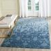 Blue 96 x 0.63 in Indoor Area Rug - Ophelia & Co. Ellicottville Floral Handmade Tufted Wool Area Rug Wool | 96 W x 0.63 D in | Wayfair