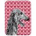 The Holiday Aisle® The Holiday Aisle Scottish Deerhound Hearts & Love Rectangle Glass Cutting Board Glass | 0.15 H x 15.38 W in | Wayfair