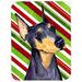 The Holiday Aisle® The Holiday Aisle Doberman Candy Cane Holiday Christmas Glass Cutting Board Glass | 0.15 H x 15.38 W in | Wayfair