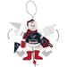 Houston Texans Wood Cheering Snowman Ornament