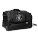 MOJO Las Vegas Raiders Black 27'' 2-Wheel Drop Bottom Rolling Duffel Bag