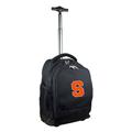 Black Syracuse Orange 19'' Premium Wheeled Backpack