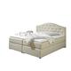 Maintal Boxspringbett Amber, 100 x 200 cm, Stoff, 7-Zonen-Taschenfederkern Matratze h2, Beige