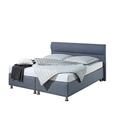 Maintal Boxspringbett Filipo, 200 x 200 cm, Stoff, 7-Zonen-Kaltschaum Matratze h3, Blau