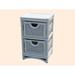 Highland Dunes Cabery 2 Drawer Accent Chest in White | 30.25 H x 15.25 W x 18 D in | Wayfair HLDS2604 40103413