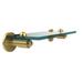 Allied Brass Soho Bracket Shelf Glass/Metal in Yellow | 2.75 H x 16 W x 5 D in | Wayfair SH-1/16-PB