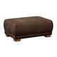 Cavadore Sofa-Hocker "Modeo" / Sitzhocker für Sofa mit moderner Kontrastnaht / Hochwertiger Mikrofaser-Bezug in Wildlederoptik / Holzfüße / Maße: 100x40x66 cm (BxHxT) / Farbe: Mokka (dunkelbraun)