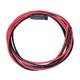 3m 16mm2 single core red and black extension cable with a fuse holder, 60A fuse and ring terminals (8mm) for solar panels, batteries and other systems