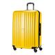 HAUPTSTADTKOFFER - X-Berg - XL Hartschalen-Koffer Koffer Trolley Rollkoffer Reisekoffer, 4 Rollen, TSA, 75 cm, 126 Liter, Gelb glänzend