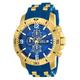 Invicta Men Analog Quartz Watch with Stainless Steel Silicone Strap 24966