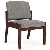 Amherst Wood Frame Armless Guest Chair in Standard Fabric or Vinyl