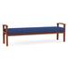 Amherst Wood Frame 3 Seat Bench in Standard Fabric or Vinyl