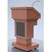 Presidential Solid Wood Lectern w/Sound System