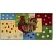 Green/Red 40 x 22 x 0.5 in Area Rug - August Grove® Lyn Rooster Hand-Tufted Area Rug Metal | 40 H x 22 W x 0.5 D in | Wayfair ATGR2932 27677937