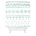 The Holiday Aisle® Ehrenberg Holiday Sweater Single Shower Curtain Polyester in Pink | 72 H x 69 W in | Wayfair BYST1811 40283264