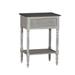 Gabby Carine End Table w/ Storage Wood/Aluminum in Brown/Gray/Red | 29.75 H x 22 W x 15.75 D in | Wayfair SCH-150200