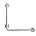 CSI Bathware L-Shaped Vertical Angle Bathroom Safety 12" Grab Bar Metal in Gray | 12 H x 12 W x 1.25 D in | Wayfair BAR-VR12-TW-125-SA