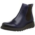 FLY London Damen Salv Chelsea Boots, Blau Blue 019, 35 EU