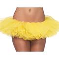 LEG AVENUE A1705 - Kurzes Damen Organza Tutu Petticoat, Einheitsgröße (EUR 36-40), Gelb