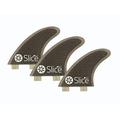 Slice Ultralight Hex Core S7 FCS Compatible Surfboard Fins - Black - Hex core for incredible strength with minimal weight