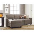 Gray Reclining Sectional - Serta at Home Serta Palisades Reclining Sectional Sofa w/ Storage Chaise Polyester | 36 H x 89 W x 62 D in | Wayfair
