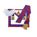 Masonic Regalia Royal Arch Principal Imitation Apron,Sash and Gloves