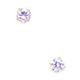 14ct Yellow Gold June Lt Purple 3mm Round CZ Cubic Zirconia Simulated Diamond Basket Set Earrings Jewelry Gifts for Women