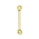 14ct Yellow Gold 16 Gauge Barbell Body Piercing Jewelry Eyebrow Ring Measures 17x4mm Jewelry Gifts for Women