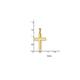 14ct Yellow Gold Polished Religious Faith Cross Hollow Pendant Necklace Measures 42x22mm Wide Jewelry Gifts for Women