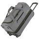 Travelite Basics Trolley Reisetasche auf Rollen 55cm, erweiterbar auf 64 Liter Volumen, in DREI Farben Travel Tote 55 Centimeters 51 Grey (Grau/Grün)