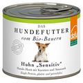 defu Bio Nassfutter für Hunde Huhn 200 g Gluten und Getreidefrei, 12er Pack (12 x 200 g)