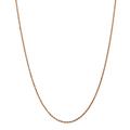 14ct Rose Gold Solid Lobster Claw Closure 1.8mm Sparkle Cut Rope Chain Necklace Jewelry Gifts for Women - 41 Centimeters