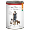 defu Bio Nassfutter für Hunde Rind 410 g Glutenfrei, 12er Pack (12 x 410 g)