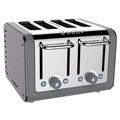 Dualit Architect 4 Slot Grey Body with Metallic Silver Panel Toaster