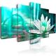 murando Canvas Wall Art 200x100 cm / 79"x40" Non-woven Canvas Prints Image Framed Artwork Painting Picture Photo Home Decoration 5 pcs lilies flowers b-B-0120-b-p