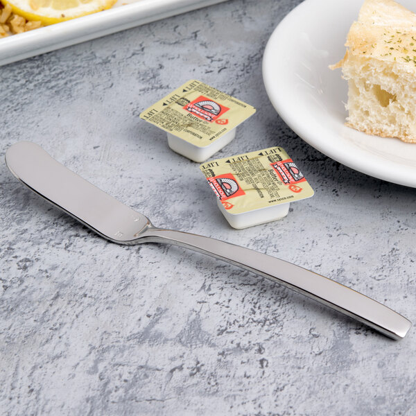 Chef & Sommelier T5427 Kya 6 5/8" 18/10 Stainless Steel Extra Heavy Weight Butter Knife / Spreader by Arc Cardinal - 36/Case