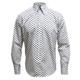 Relco Mens Long Sleeve Polka Dot Shirt White L