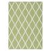 Green 75 x 51 x 0.25 in Indoor/Outdoor Area Rug - Ebern Designs Ammadies Geometric Indoor/Outdoor Area Rug | 75 H x 51 W x 0.25 D in | Wayfair