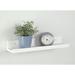 ClosetMaid Floating Wall Shelf Wood in White | 2.76 H x 18.98 W x 4.72 D in | Wayfair 1657