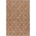 Brown/White 63 x 39 x 0.01 in Area Rug - Highland Dunes Eveline Geometric Handwoven Brown/Beige Area Rug Viscose/Jute & Sisal | Wayfair